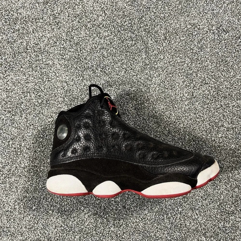 Air Jordan 13 Retro Playoffs 2023 GS Black Red Youth 5.5Y Shoes 414571-062
